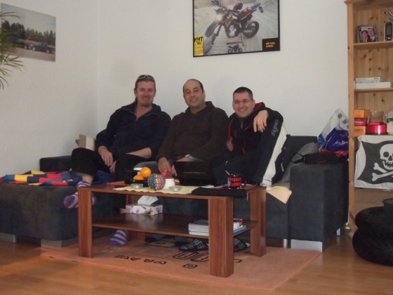 Stefan , Jule & Micha bei Tourbesprechnung