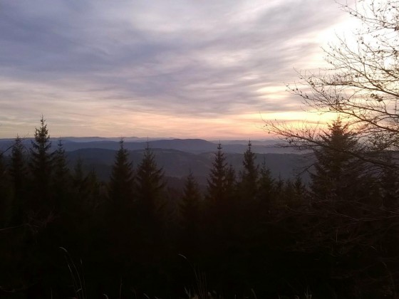 Schwarzwald im Herbst, Sonne geht unter ;)