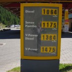 Benzinpreis in Livigno