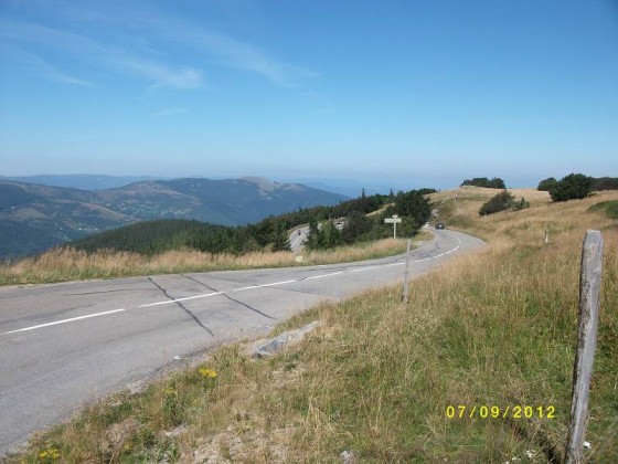 Straße rauf zum Grand Ballon